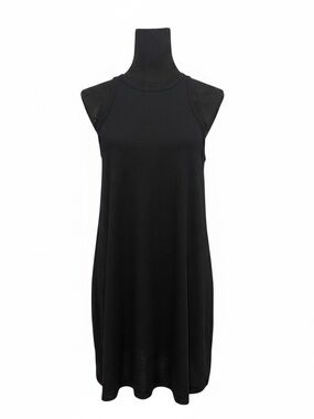 Free People FP Beach Sleeveless High Neck Shift Dress Black